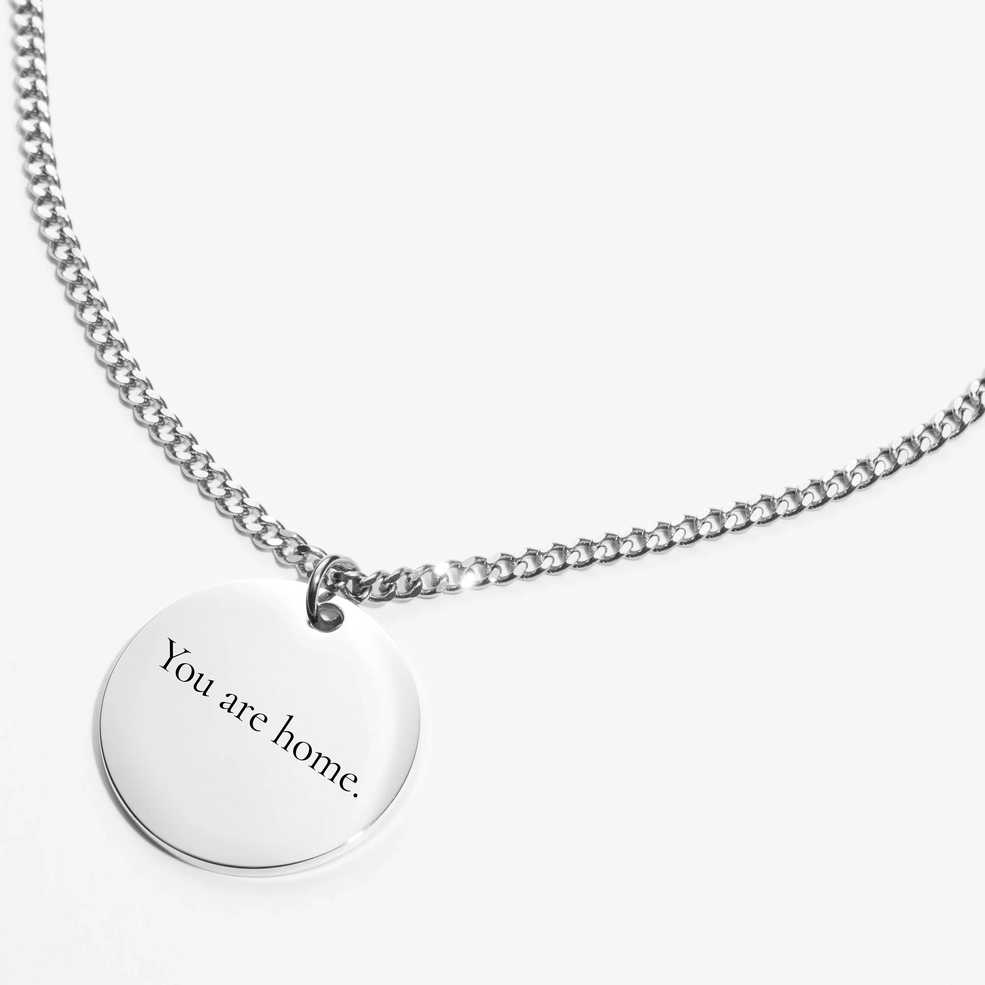 Custom Round Necklace - Text - Image 3