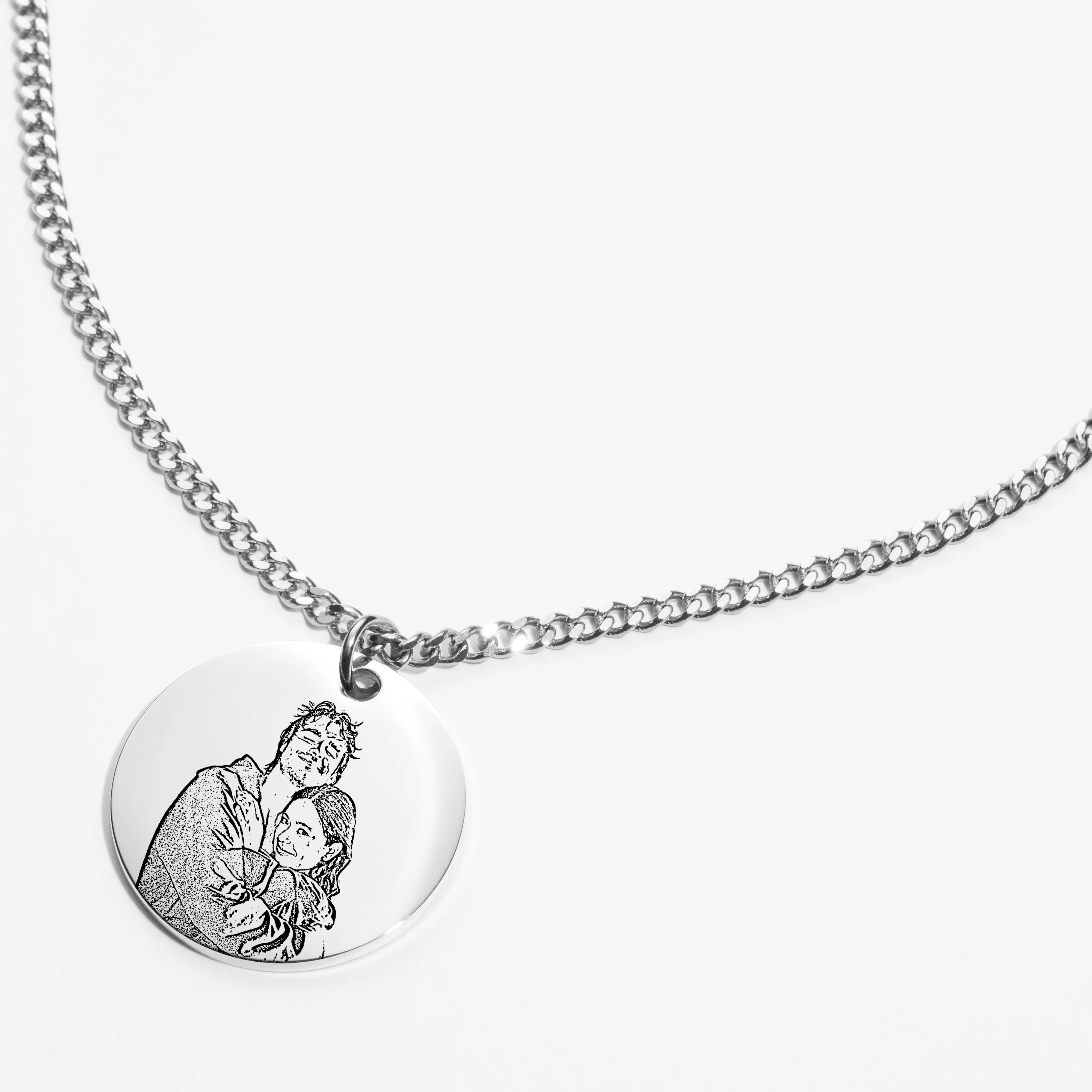 Custom Round Necklace - Outline - Image 3