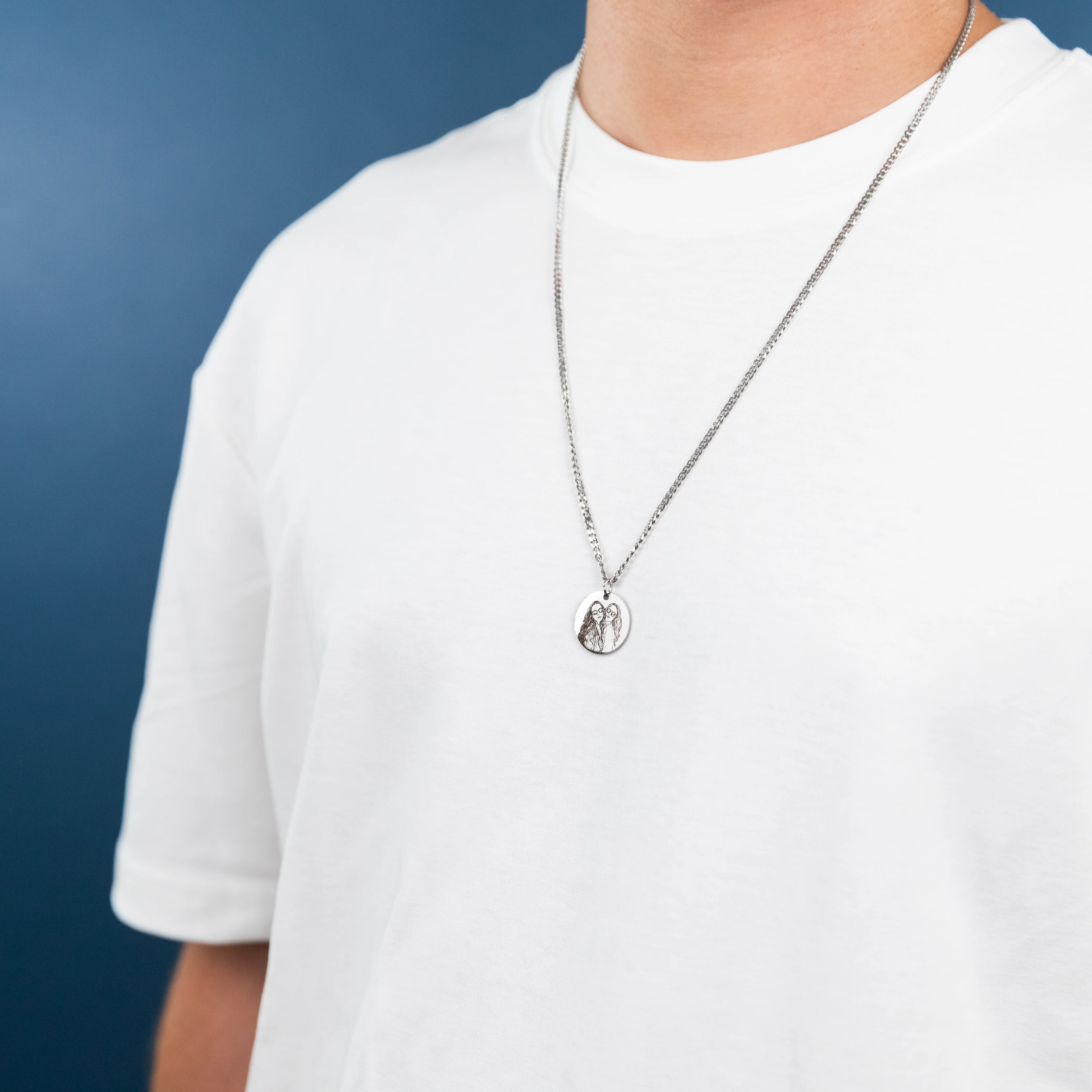 Custom Round Necklace - Outline - Image 4